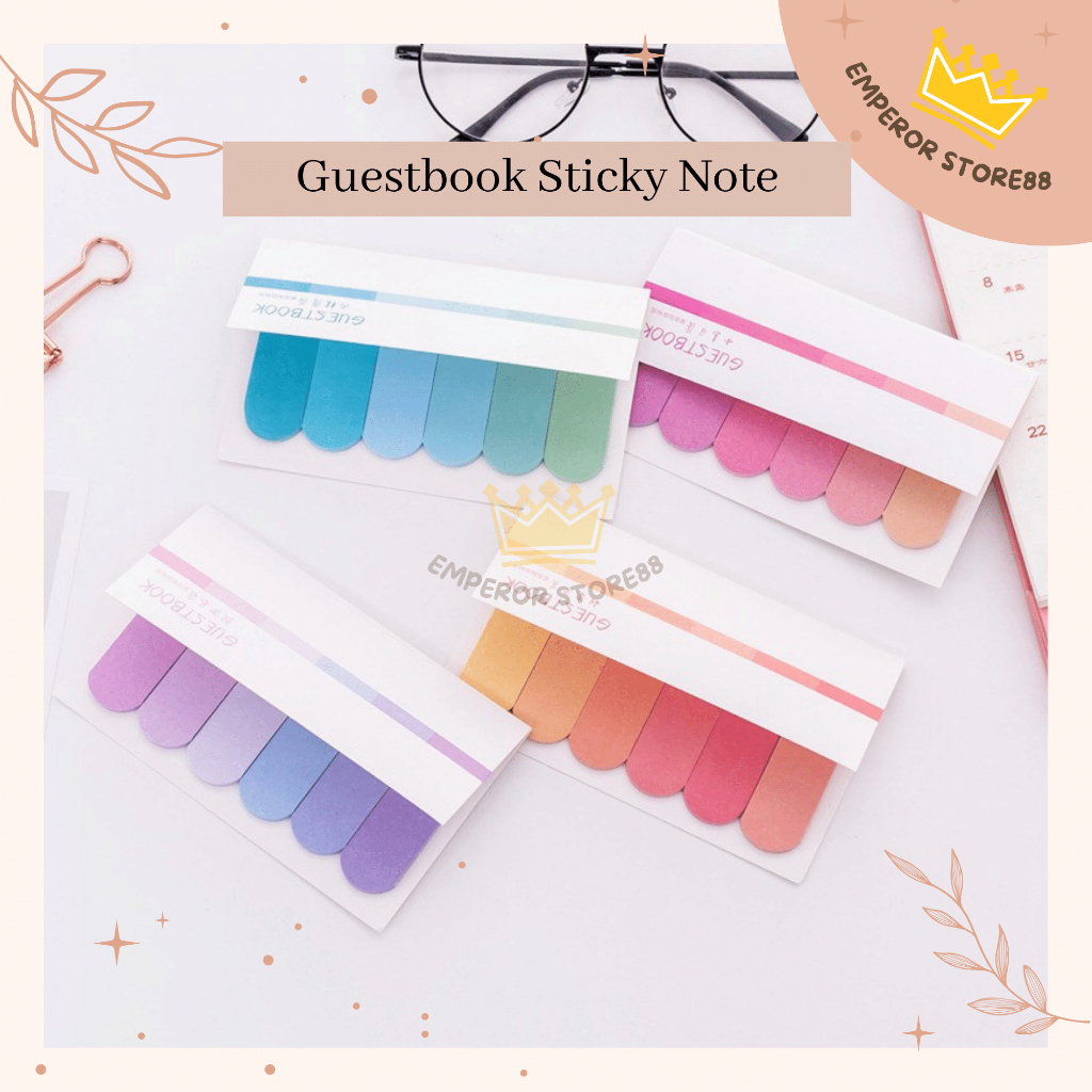 

Guestbook Sticky Notes Memo Mini Stick Note Polos 6 Baris