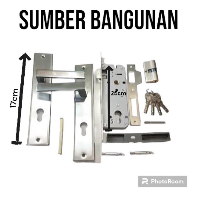 KUNCI HANDLE PANJANG / KUNCI PINTU SET / KUNCI PINTU UKURAN PANJANG MURAH