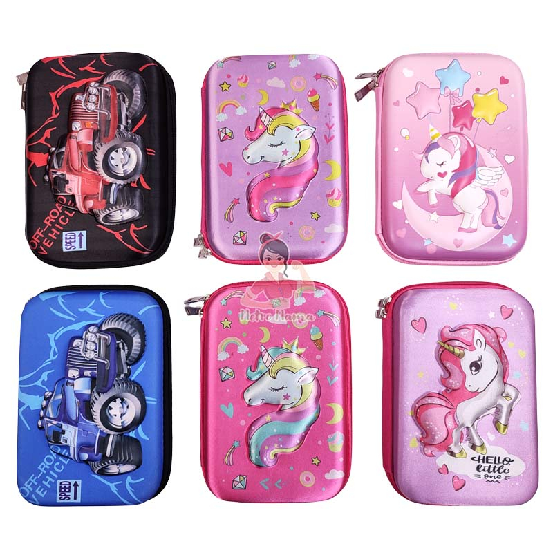 

Kotak Pensil 3D Timbul EVA SEQUIN BESAR Premium 22cm Tempat Pencil /Pencil Box Grosir