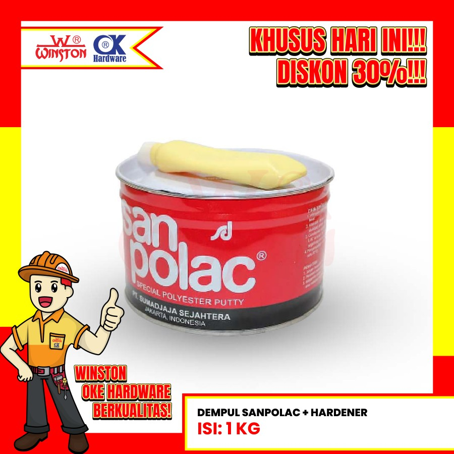 DEMPUL SANPOLAC SAN POLAC 1 KG + HARDENER