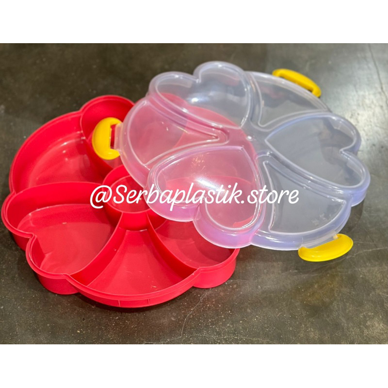 Kotak kue plastik / toples set kue kering / wadah kue / toples kue kering lebaran