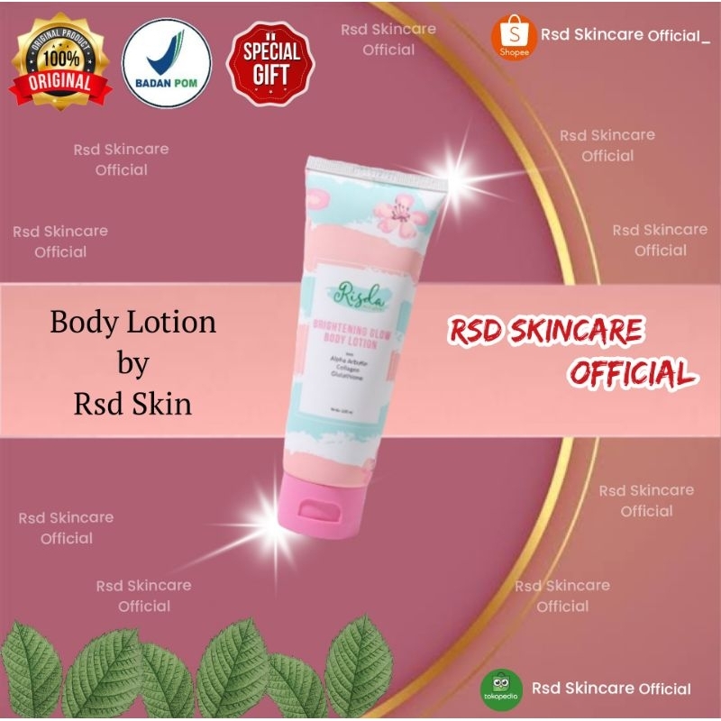 Rsd Brightening Body Lotion 100 ml + Free Gift / Lotion Rsd / Rsd Skincare / Rsd Lotion 100 ml