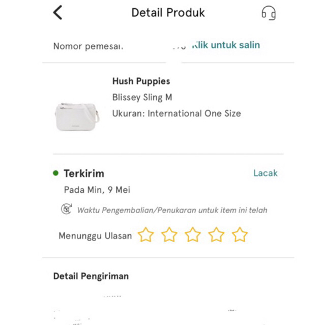 sling bag hush puppies preloved