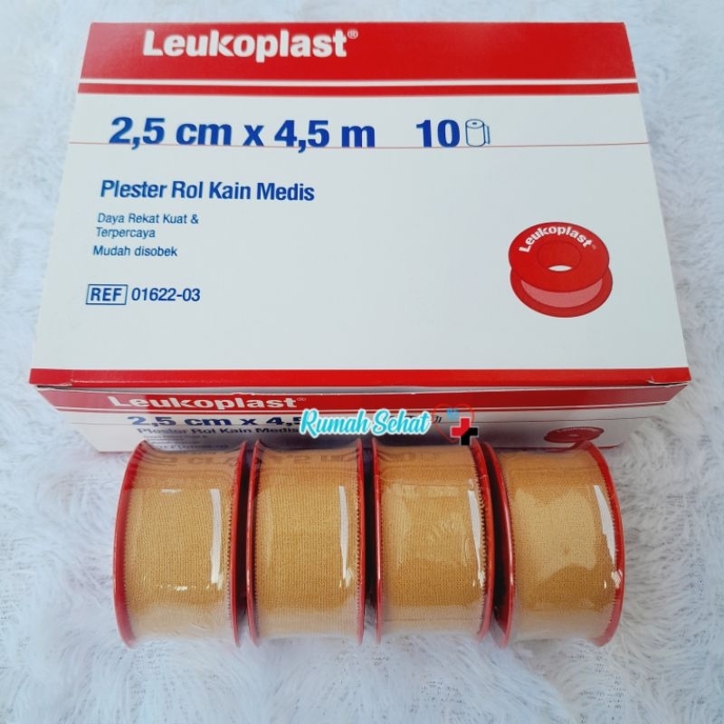 Leukoplast 2,5 cm x 4,5 m Leukoplast 2,5cm x 4,5m Plester roll kain plester leukoplast plester luka 