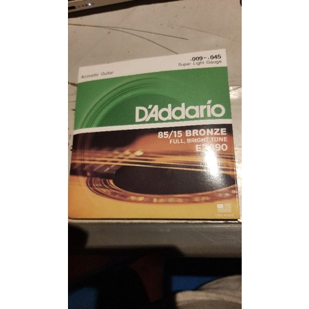 senar gitar khusus akustik d addario ez 890