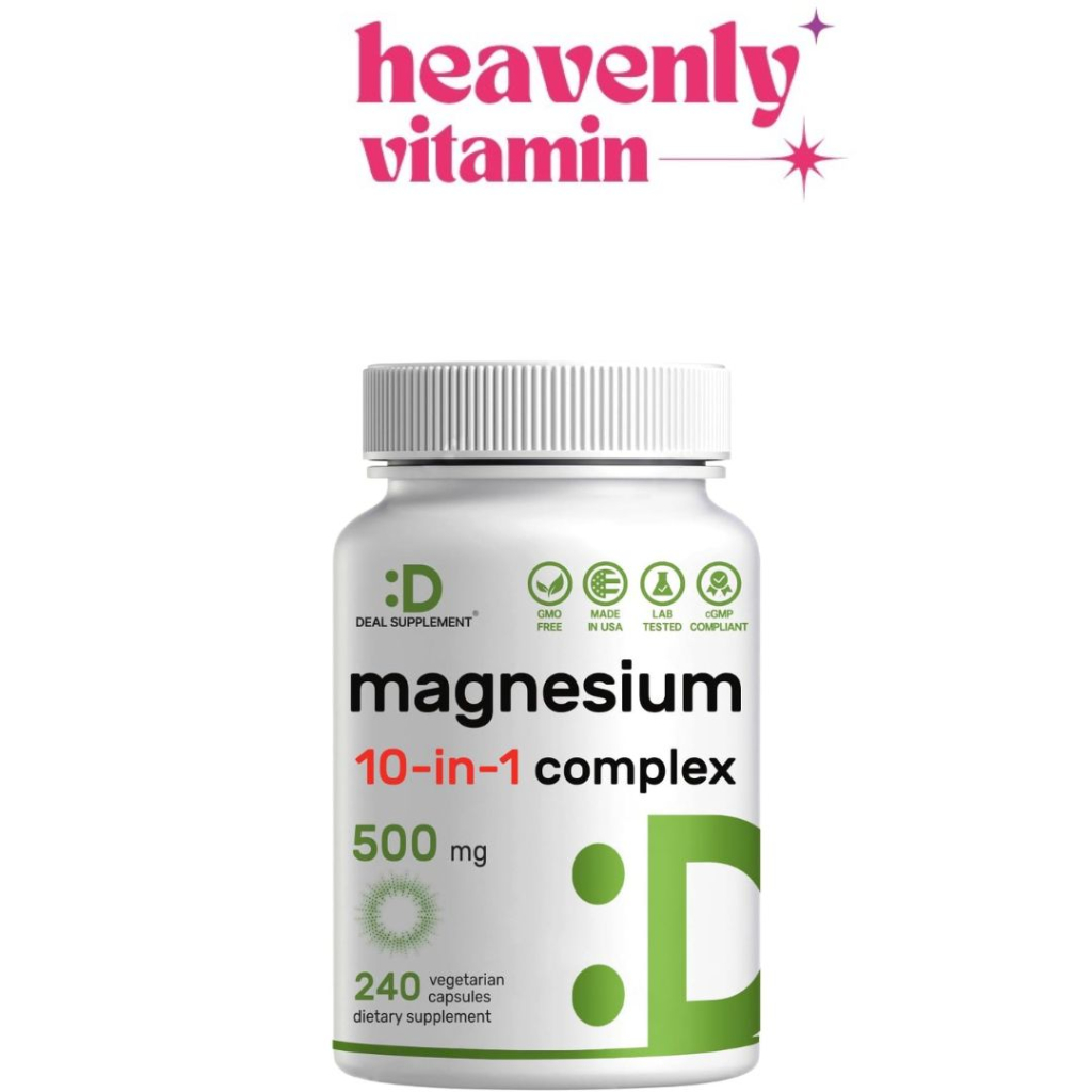 Deal Supplement Magnesium 10 in 1 Complex 500 mg - 240 Capsules