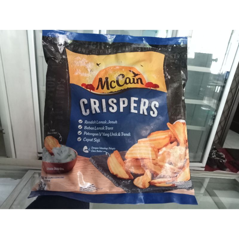 

Kentang Frozen McCain Crispers Berat 400gr /pack