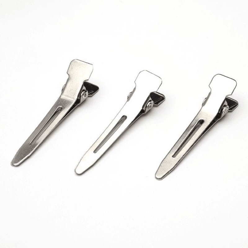 LUSINAN / Duck Bill Clips Jepit Rambut Bebek Kecil Jepit Rambut Stainless isi 12 Pcs GROSIR