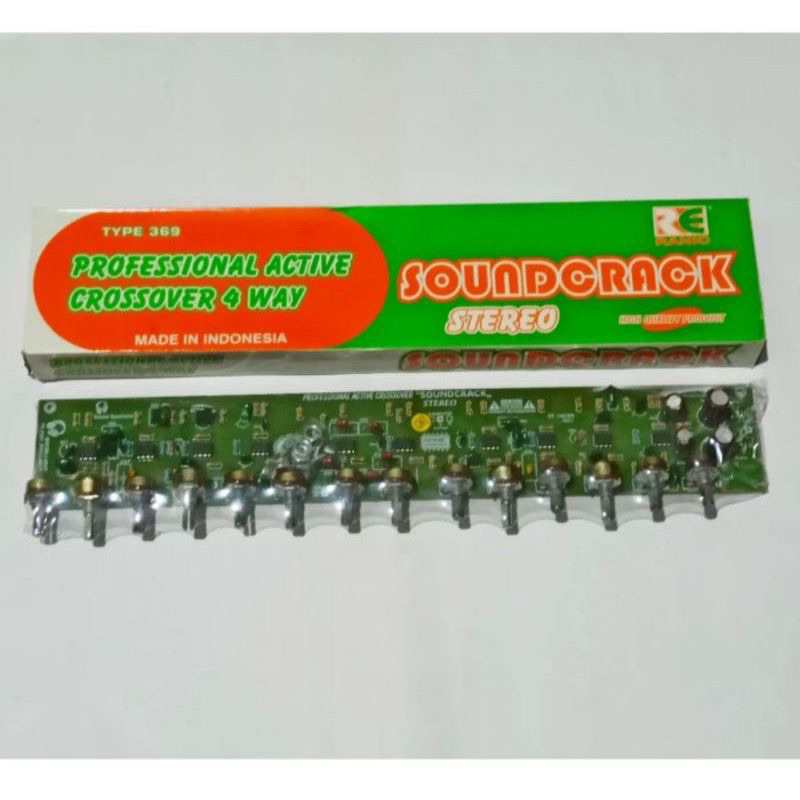 KIT CROSSOVER AKTIF 4 WAY STEREO SUBWOOFER RANIC 369 CROSOVER KROSOVER AKTIF SUB WOOFER ASLI