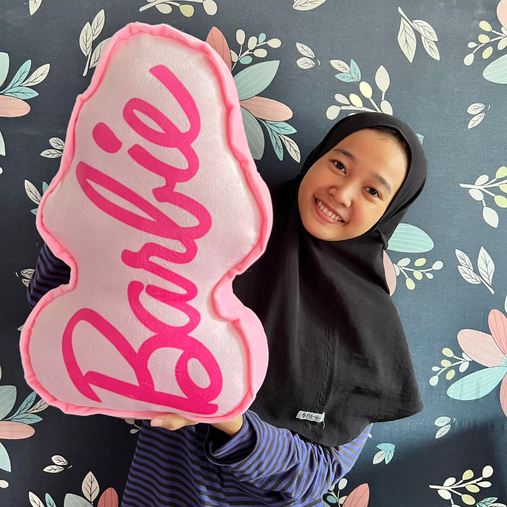 Bantal Barbie ukuran 50cm / Bantal tidur anak perempuan / Bantal lucu dan imut / hadiah ulang tahun anak perempuan