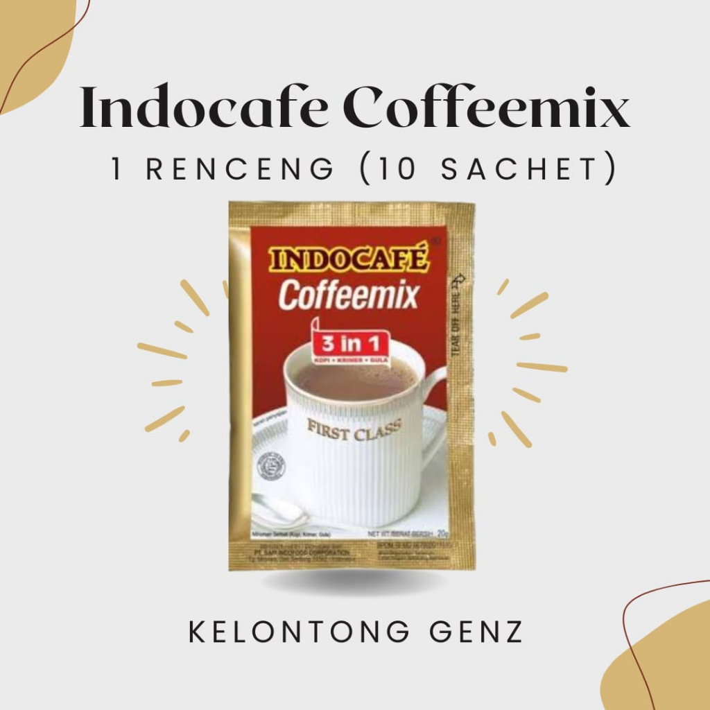 

Kopi Indocafe Indocape Indokape Indokafe Coffeemix Cofeemix Coffemix Cofemix Kopimix Kofimix 3in1 1 Renceng/10 Sachet