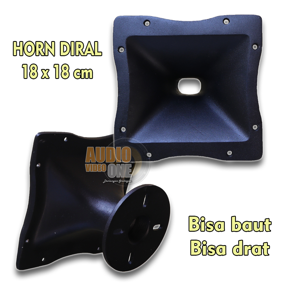Horn Tweeter 18x18 cm Bahan Cor Diral Corong Tweter Model Rcf Finishing Rapi