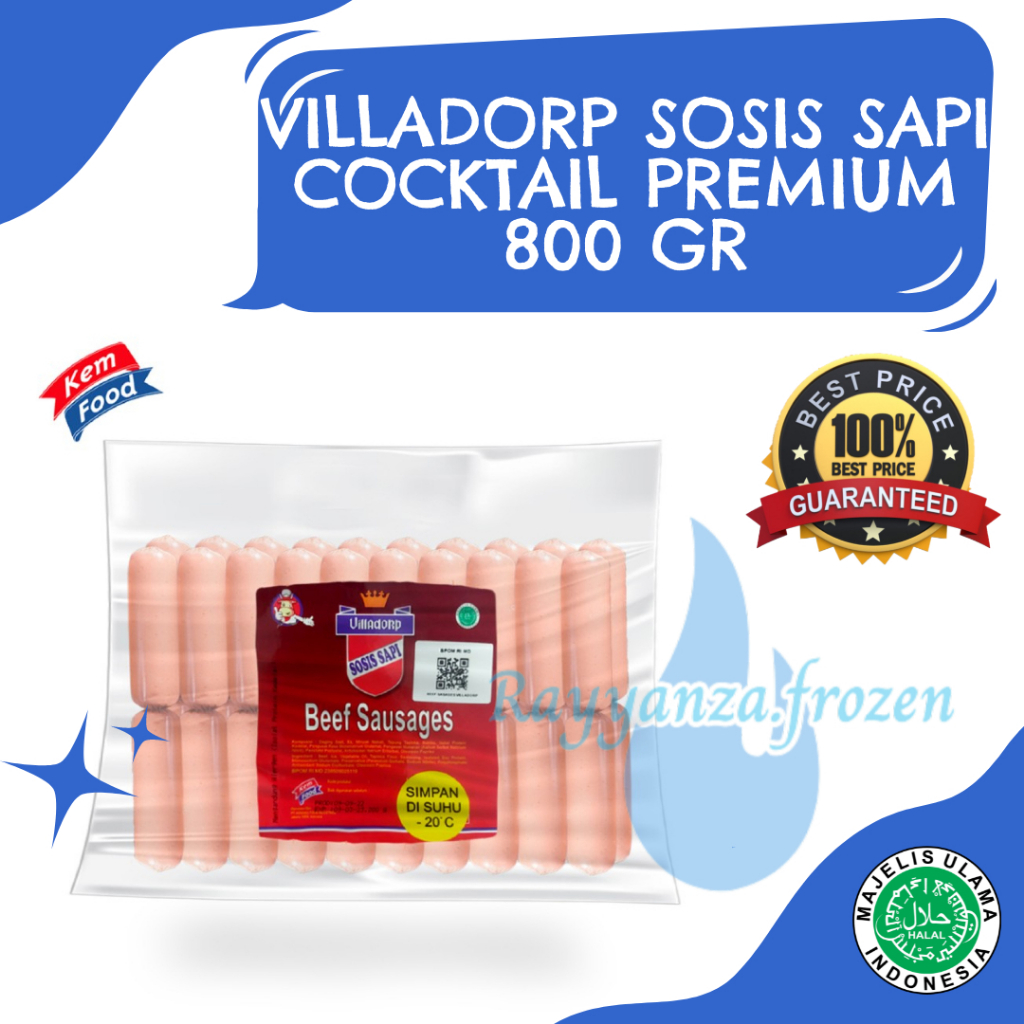 Villadorp Sosis Daging Sapi Cocktail Premium 800gr
