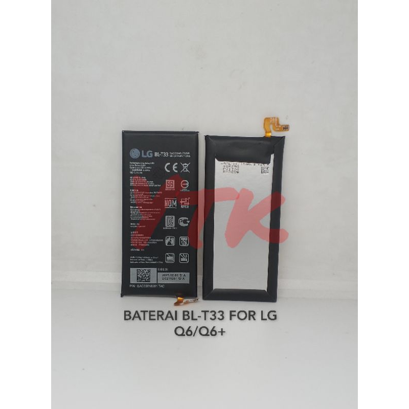 batre/baterai/battery LG/lg Q6/Q6+/BL-T33