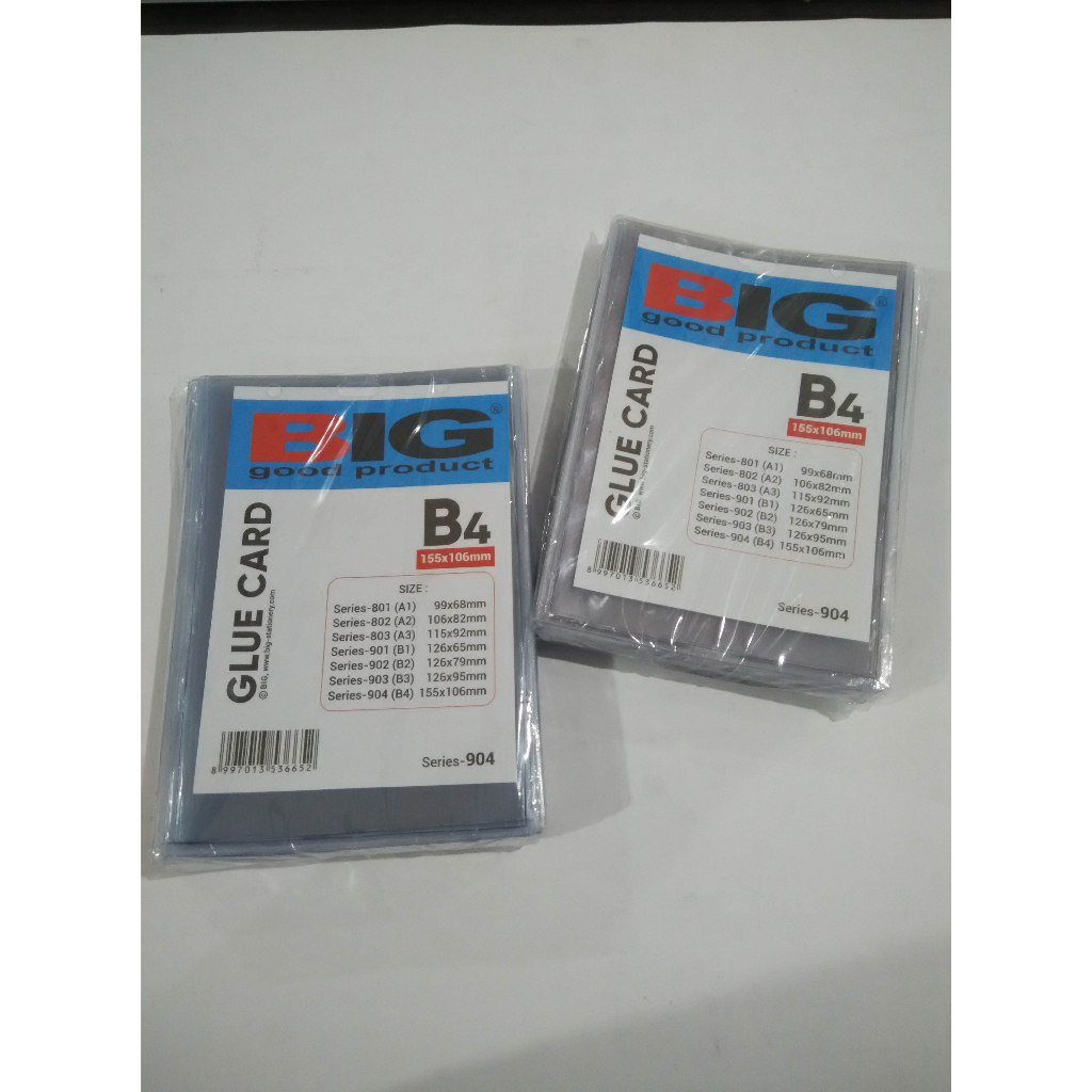 Glue Card / Name Card / Name Tag Mika BIG B4 B3 B2 B1