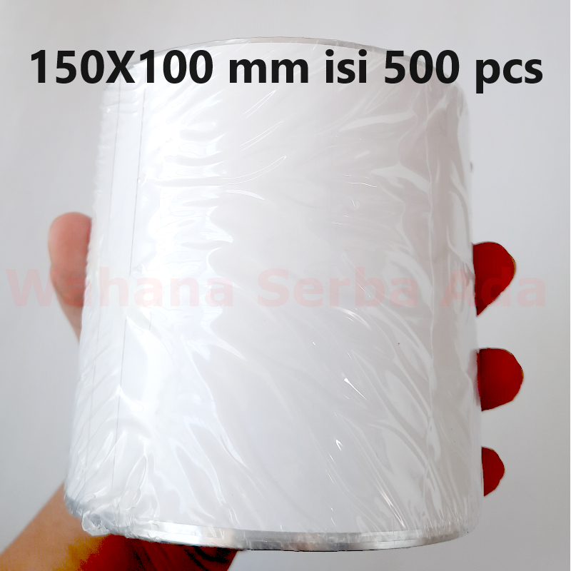 

Sticker Label Resi barcode Thermal 100x150 mm isi 500 pcs