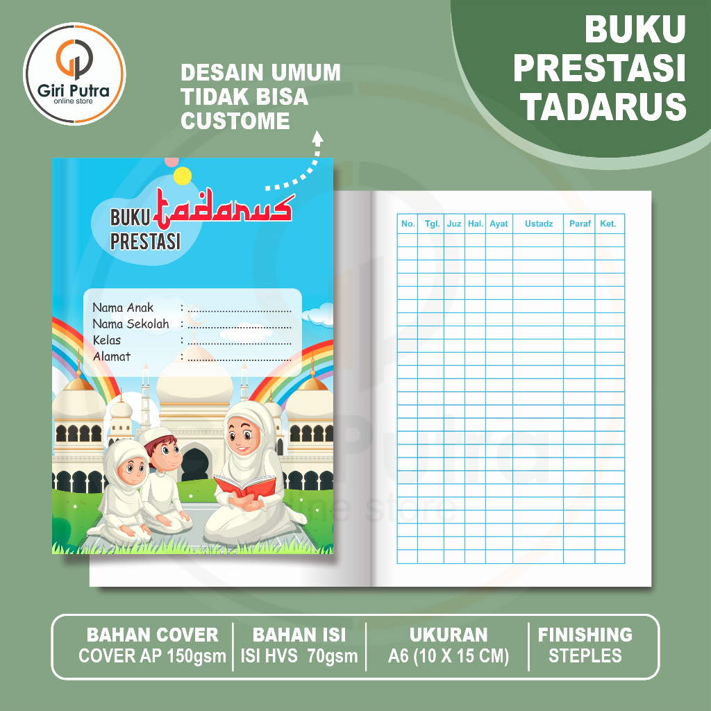 

BUKU PRESTASI TADARUS