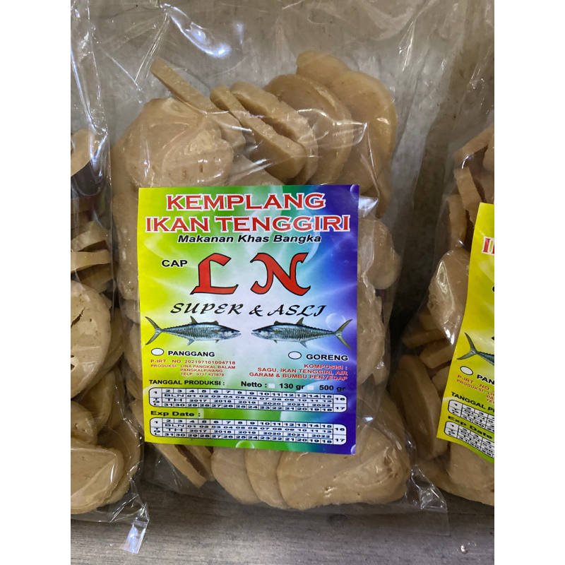 

Kemplang mentah Ikan tenggiri cap LN 500g