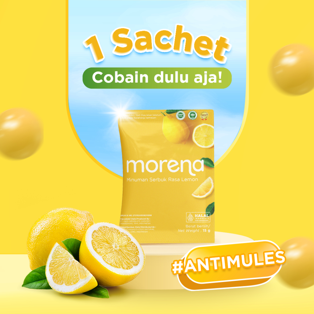 Minuman Fiber Drink Lemon Diet Pelangsing Probiotik Detox Psyllium Husk Serat Probiotic Fibre Detok Antioksidan Pengganti Makan Morena