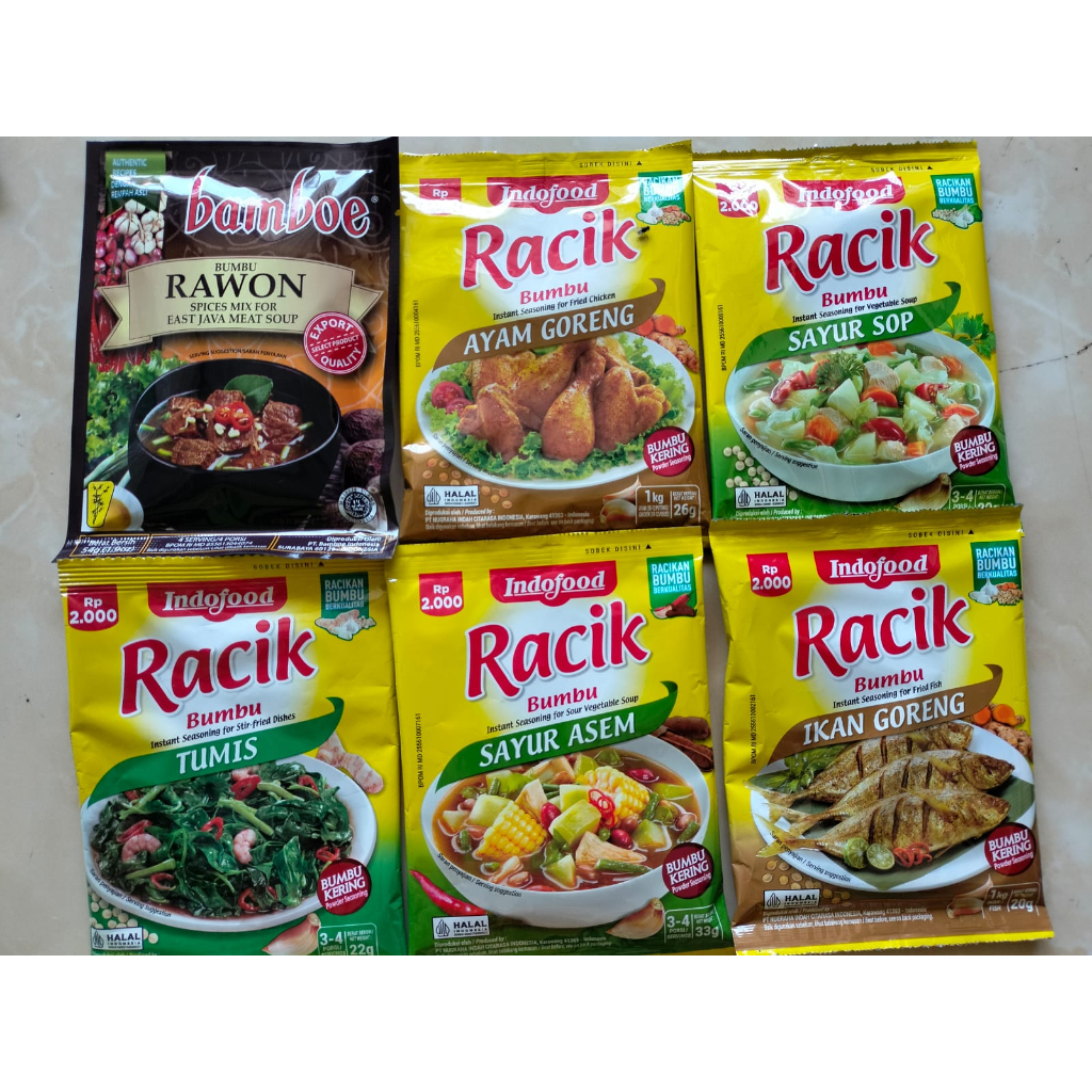 

PAKET BUMBU SERBAGUNA 1 BAMBOE + 5 RACIK