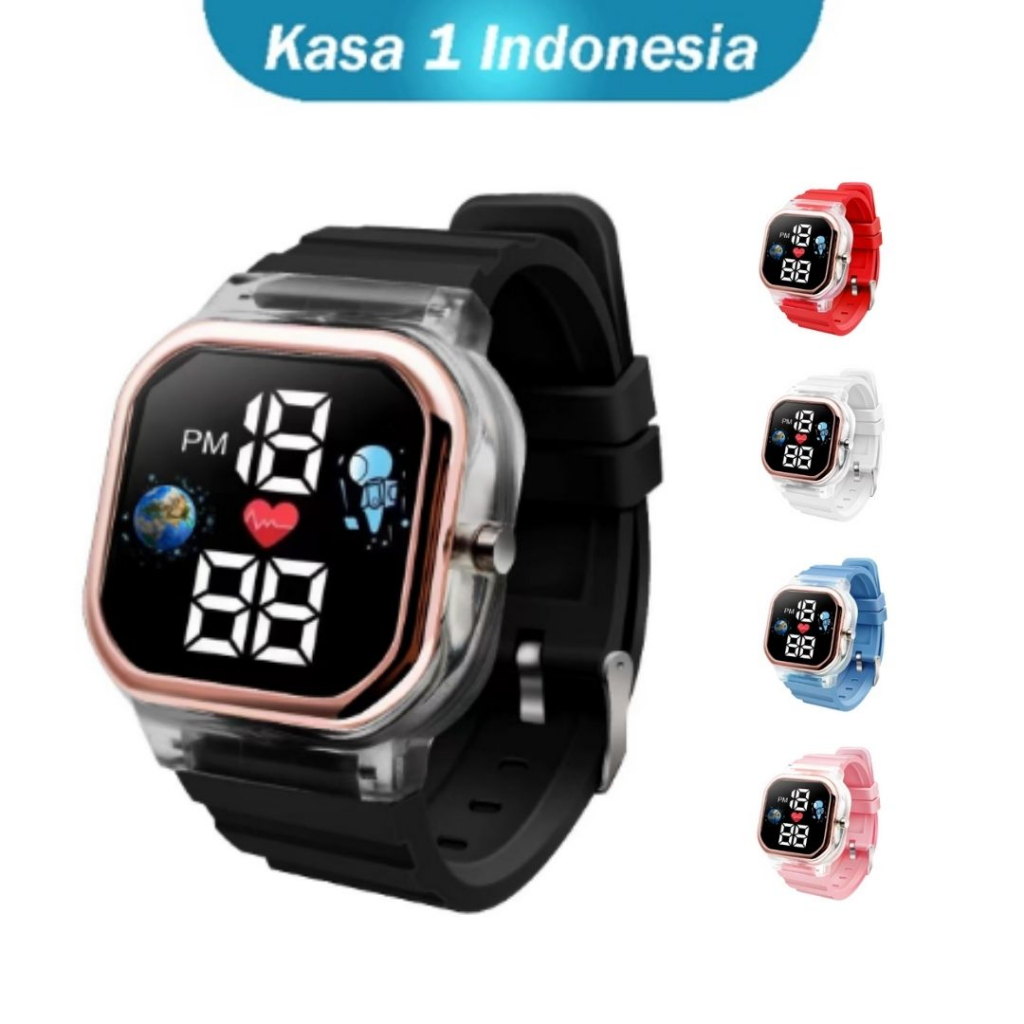 Jam Anak Perempuan / Jam Tangan Anak Cewek LED Digital