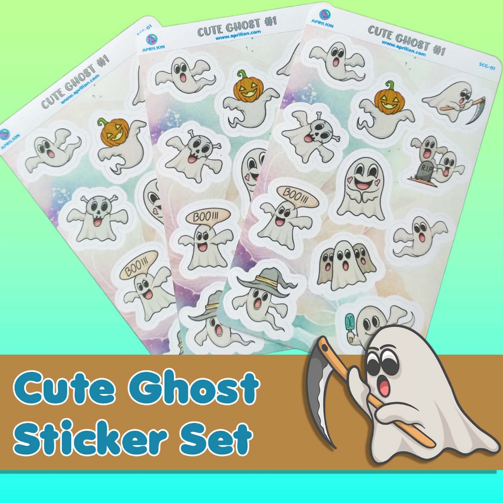 

Seri Cute Ghost Sticker Set untuk Laptop Diary Jurnal Planner SCG-01