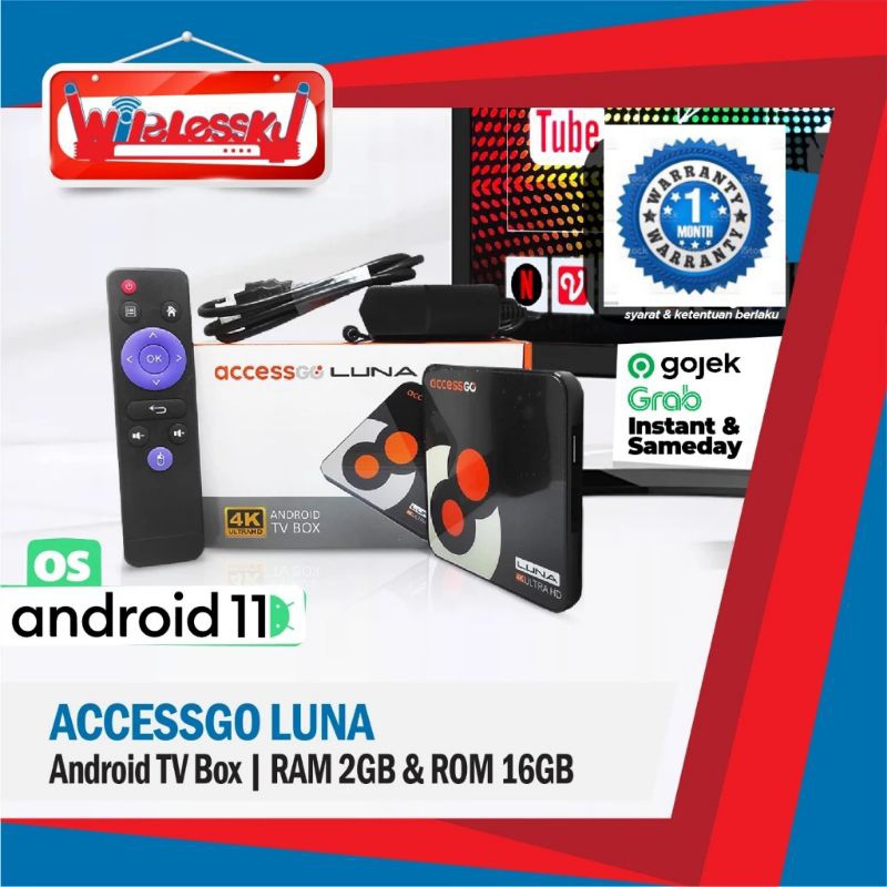 AccessGo Luna Android TV WITH RAM 2GB ROM 16GB
