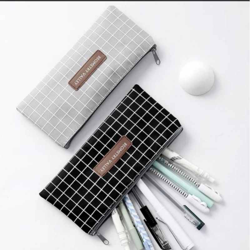

COD ✓Tempat Pensil Pouch Pulpen Serbaguna Bahan DINIR PREMIUM Motif Polkadot Fashion Korea Terlaris