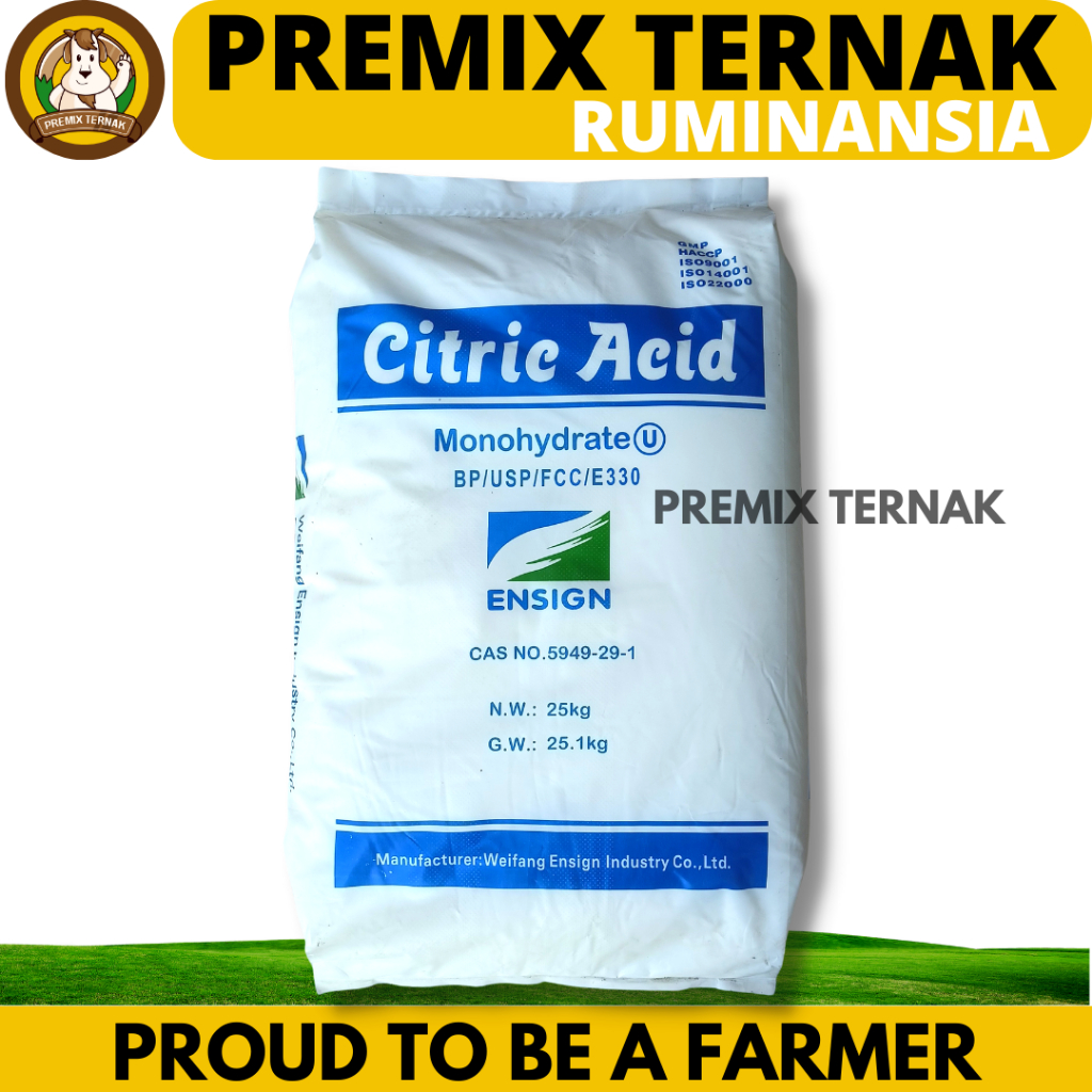 

CITRIC ACID 1 SAK 25 KG - FOOD GRADE - Sitrun - Citrun - Sitrat - Sitrun Makanan - Asam Sitrat - Citric Acid Monohydrate