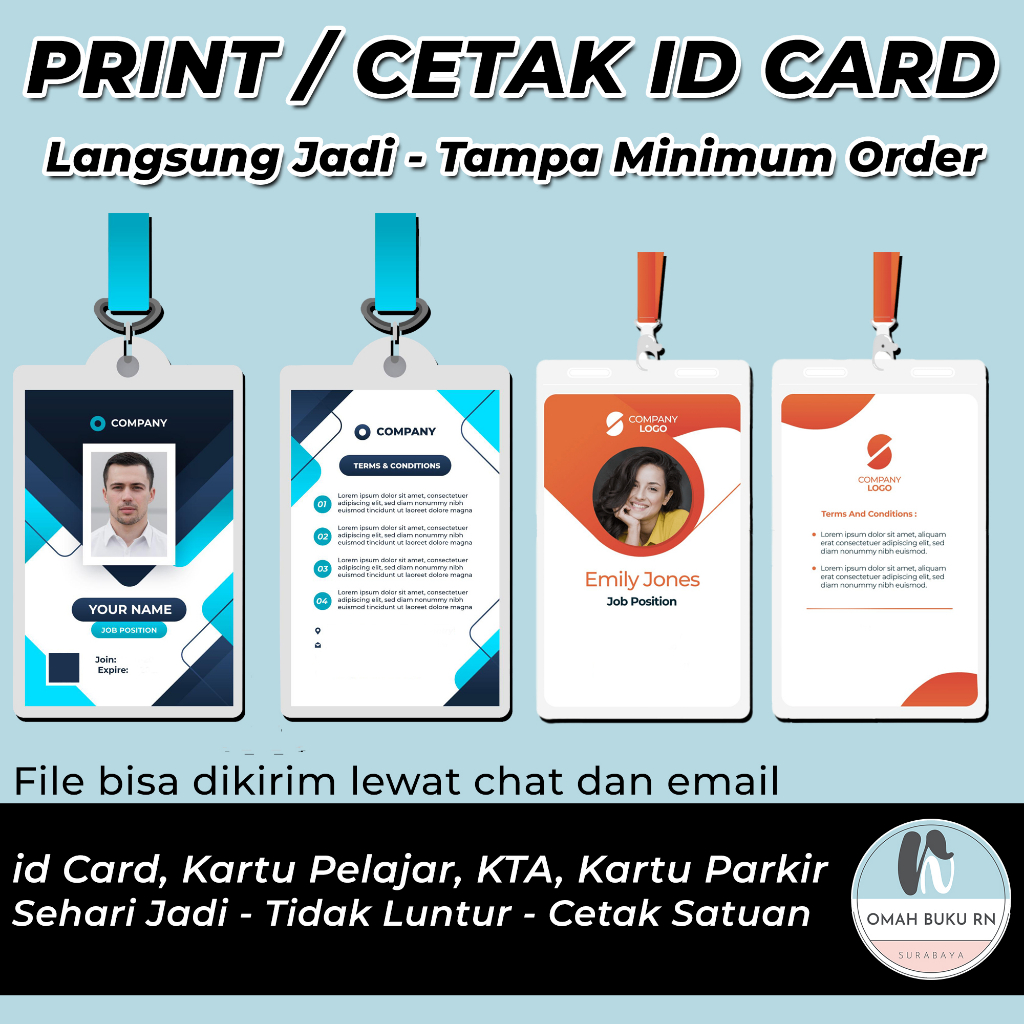 

Print Id Card / Cetak Kartu Pelajar, Kartu Parkir, Kartu Anggota dll
