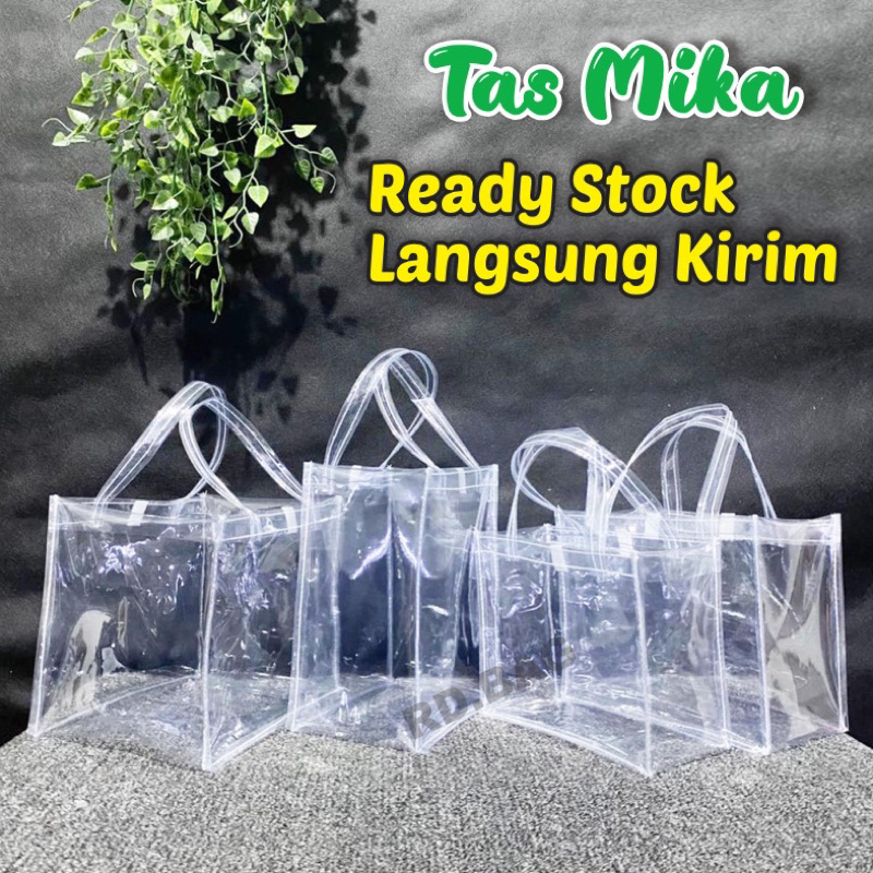 

Tas Mika Transparan Bening TEBAL 20x10x20 20x25x13