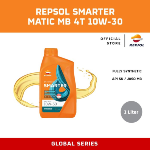 Dijual REPSOL Smarter Oli Motor Full Synthetic Matic MB 4T 10W30 Oil Sintesis Murah
