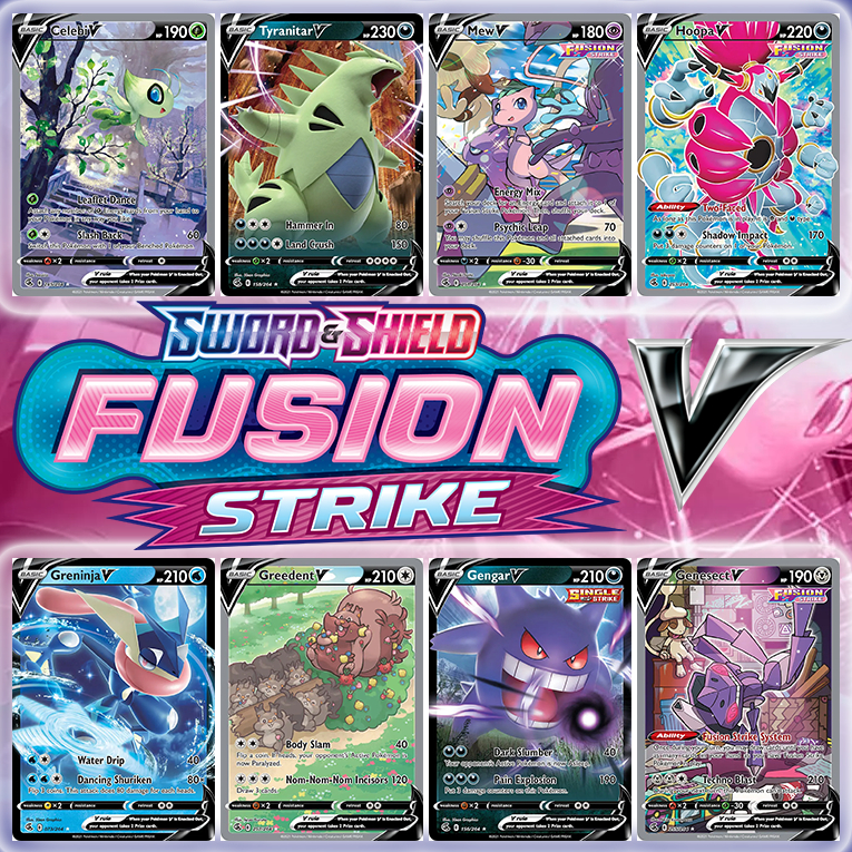 KARTU POKEMON TCG HOLOGRAM SPECIAL V - FUSION STRIKE