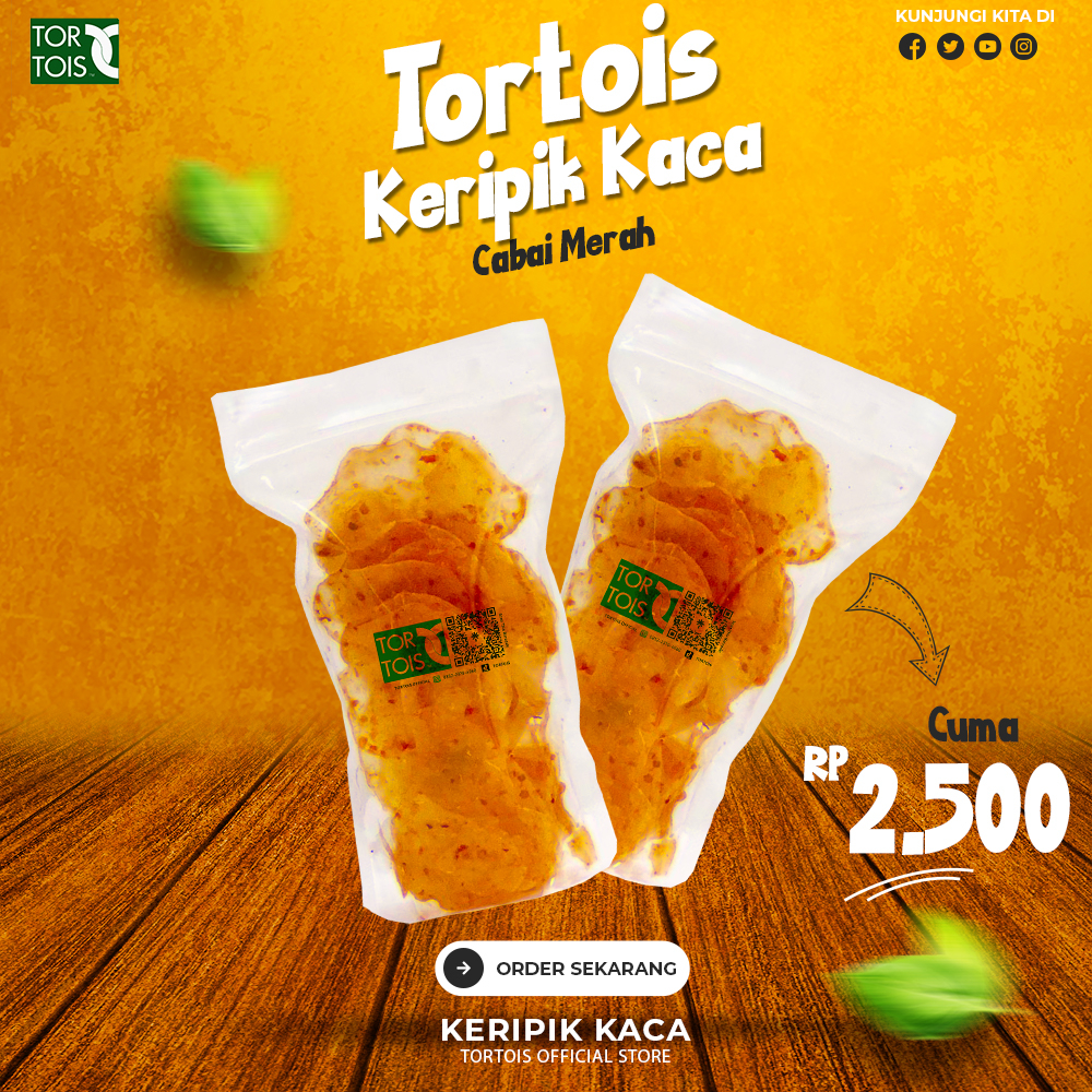 

[ BISA COD ] Keripik Kaca Beledag Kemasan Pouch | Keripik Kaca Pedas Daun jeruk 50 gr