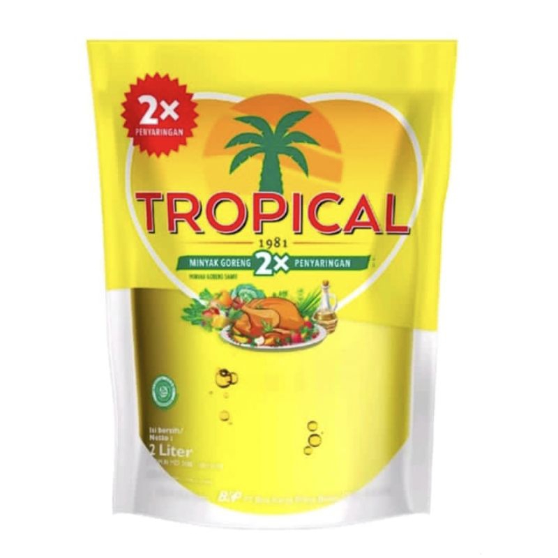 

Minyak goreng Tropicl 2kg pouch