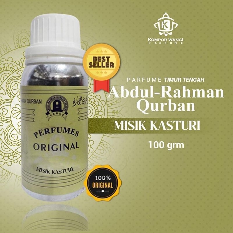 parfum bibit Abdurrahman kemasan 100ml sulingan pertama aroma misik kasturi original