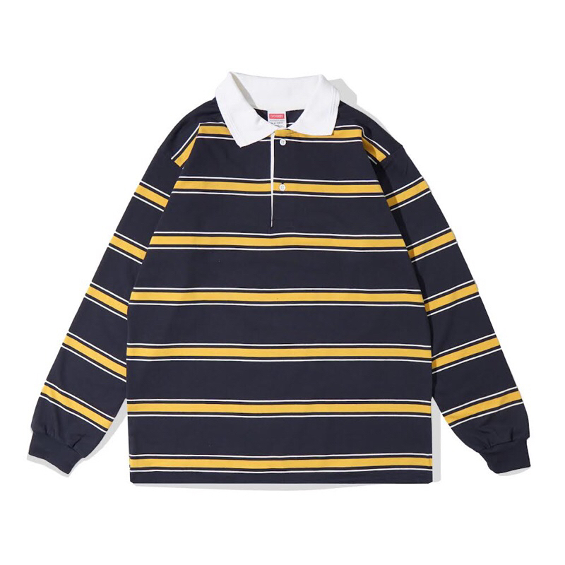CUTS RUGBY SHIRT OVERSIZED STRIPPY