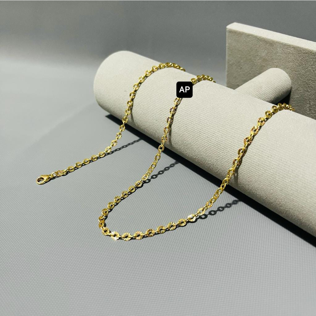 KALUNG TITANIUM PRIA WANITA MODEL NURI SILVER/EMAS/HITAM