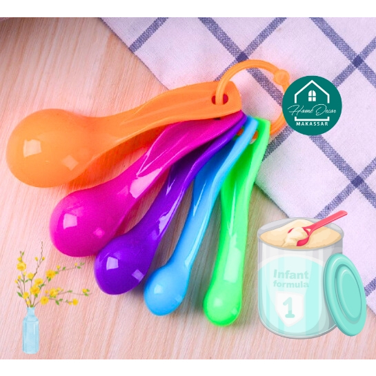 Sendok Takar Susu Perlengkapan Bayi/Sendok Takar Minuman Bubuk 5 Pcs