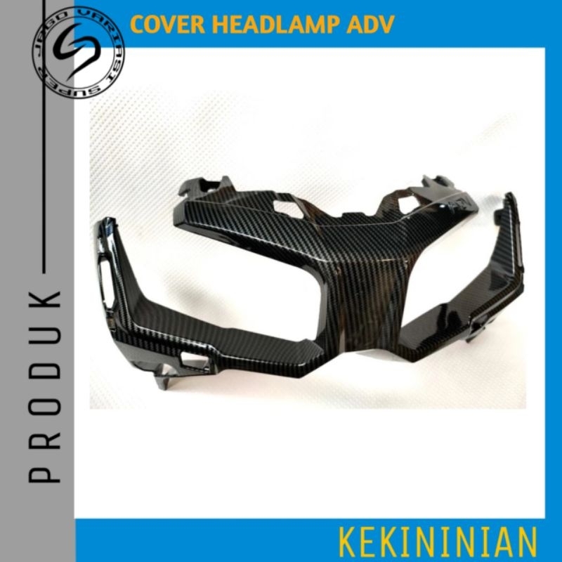 Cover Headlamp ADV 150 Carbon Zoro | Cover Tutup Lampu Depan ADV 150 Carbon Zoro