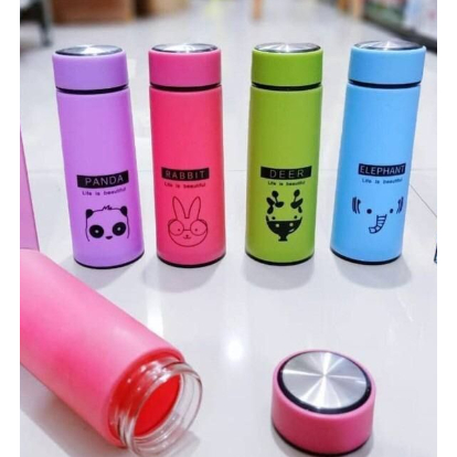 BOTOL MINUM KACA ANIMAL - Botol Air Minum Tempat Air Minum