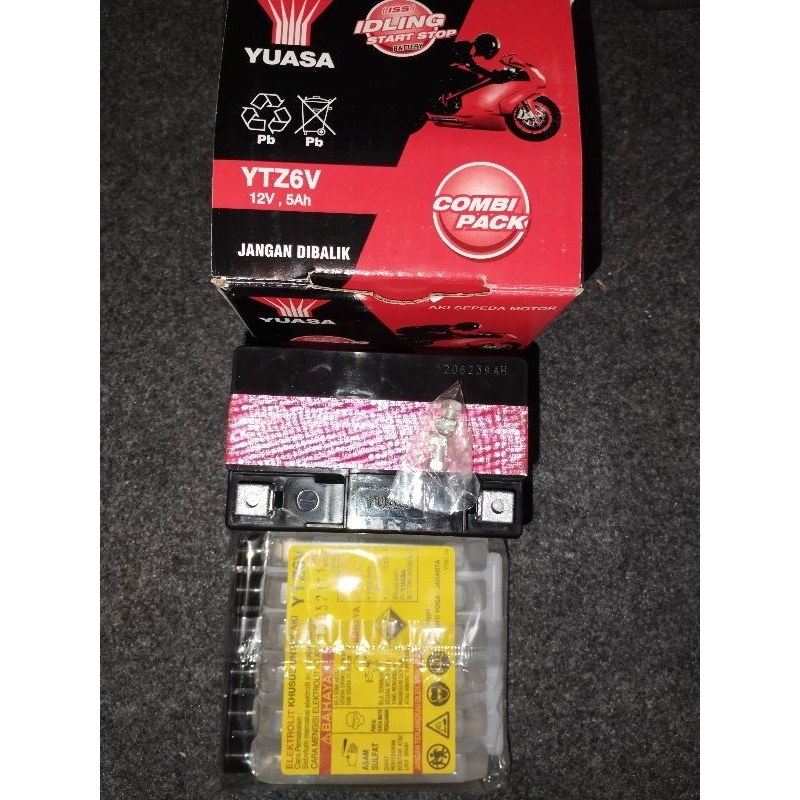 Aki Yuasa YTZ6V 12v 5Ah