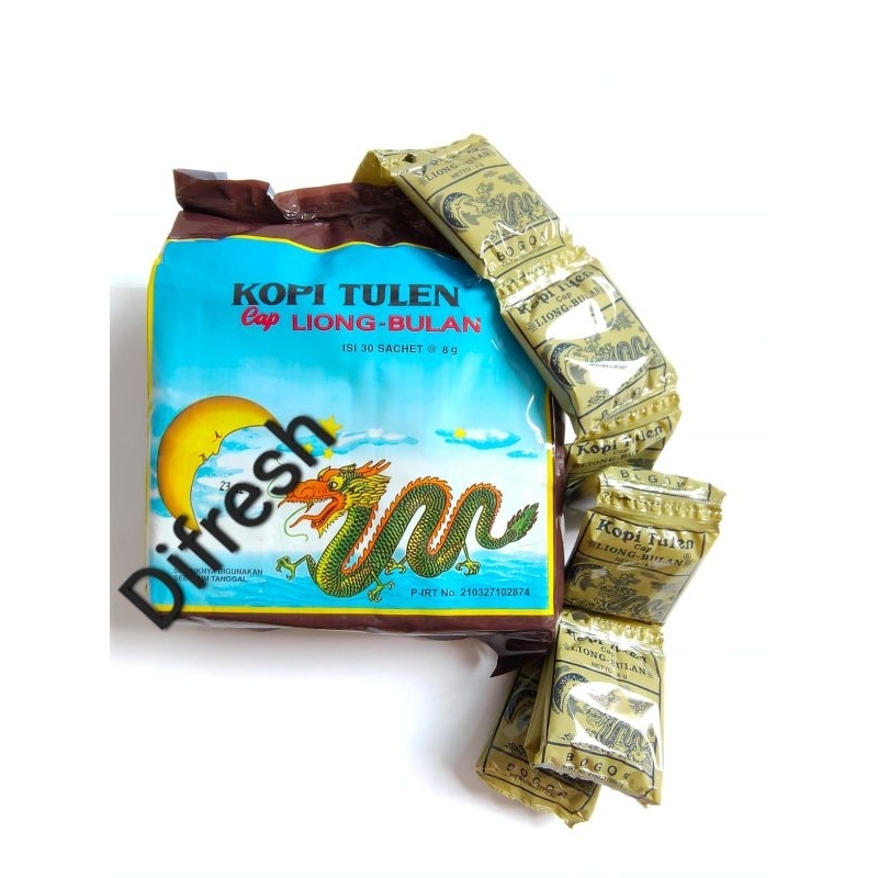 

Kopi Tanpa Gula Cap Liong Bulan isi 30 sachet