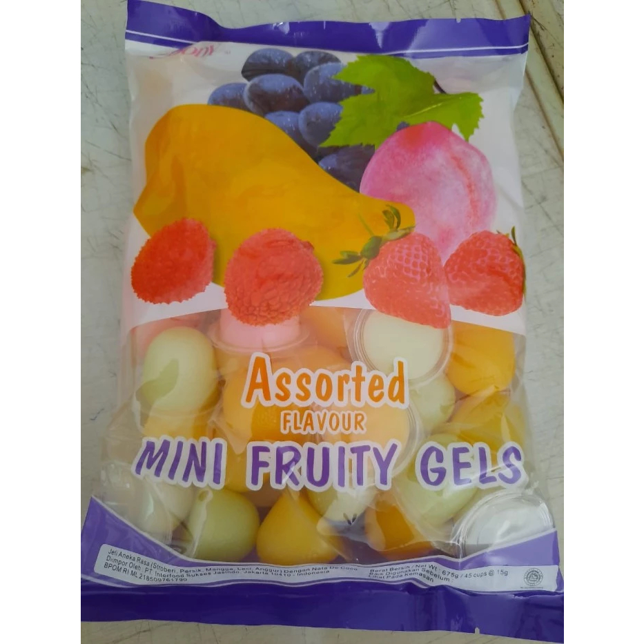 

GOODY MINI FRUITY GELS MIXED 15G 45'S MINI JELLY PUDDING