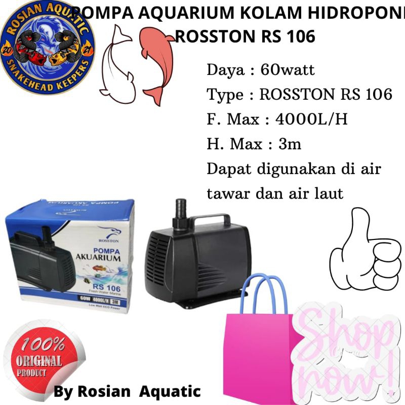 Pompa Aquarium Rosston RS 106
