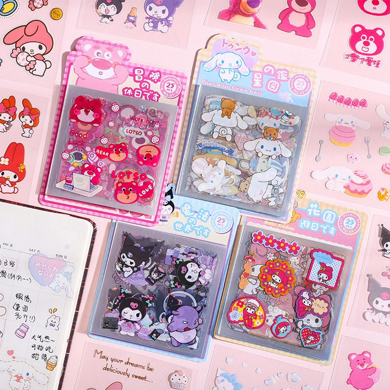 

STK02 Stiker Lucu Karakter Sanrio Stiker Kartun Gadis Lucu DIY Dekoratif Notebook