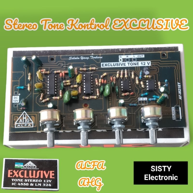 Tone Control stereo 12V EXCLUSIVE Alfa Ahg