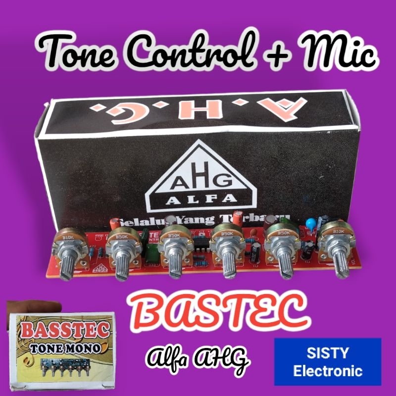 Tone Control Mono Plus Pream Mic BASTEC Alfa Ahg
