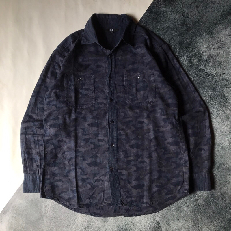 uniqlo flanel camo