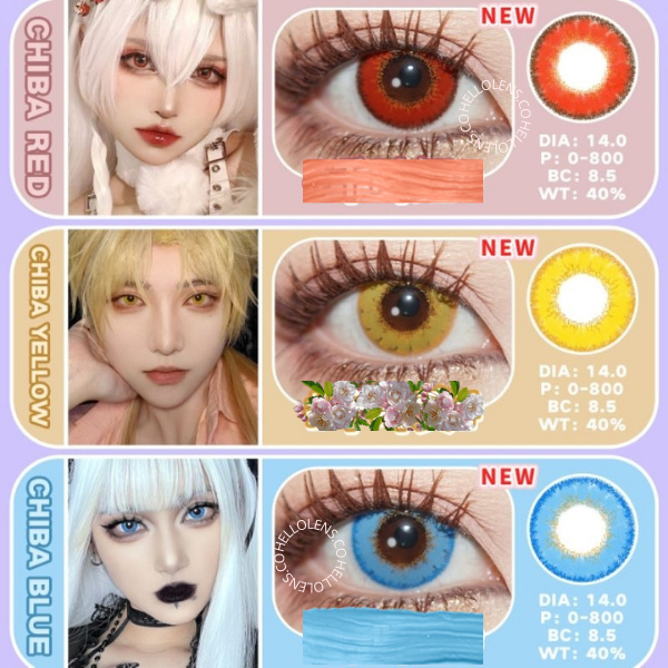 HELLOLENS My Chiba Cupid Anime Lens by Pinkin - Softlens cosplay normal minus tinggi